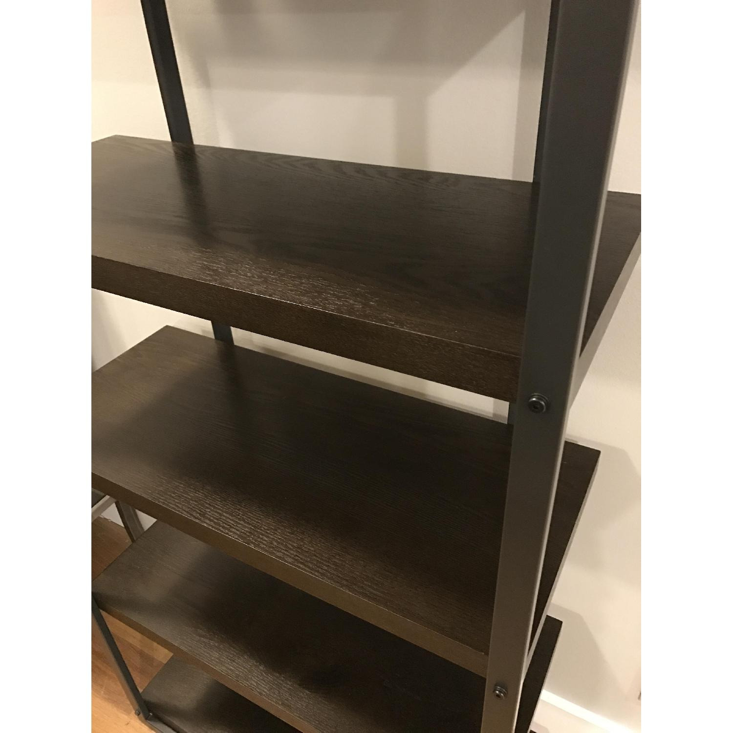 Restoration Hardware Dark Brown Wood Wall Shelf - image-2