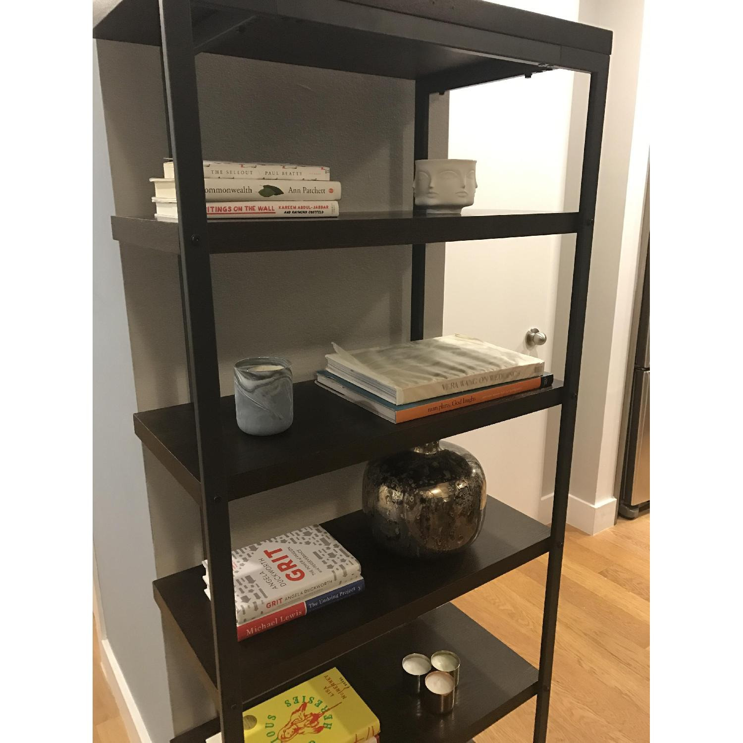 Restoration Hardware Dark Brown Wood Wall Shelf - image-3