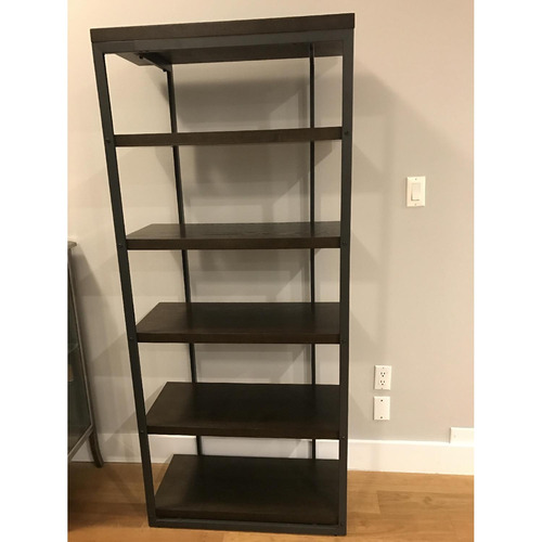 Used Restoration Hardware Dark Brown Wood Wall Shelf for sale on AptDeco