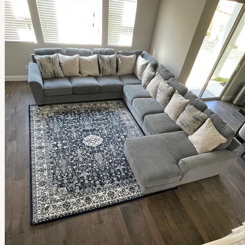 Used Ashley Furniture Lerenza 5-Piece sectional with Chaise for sale on AptDeco