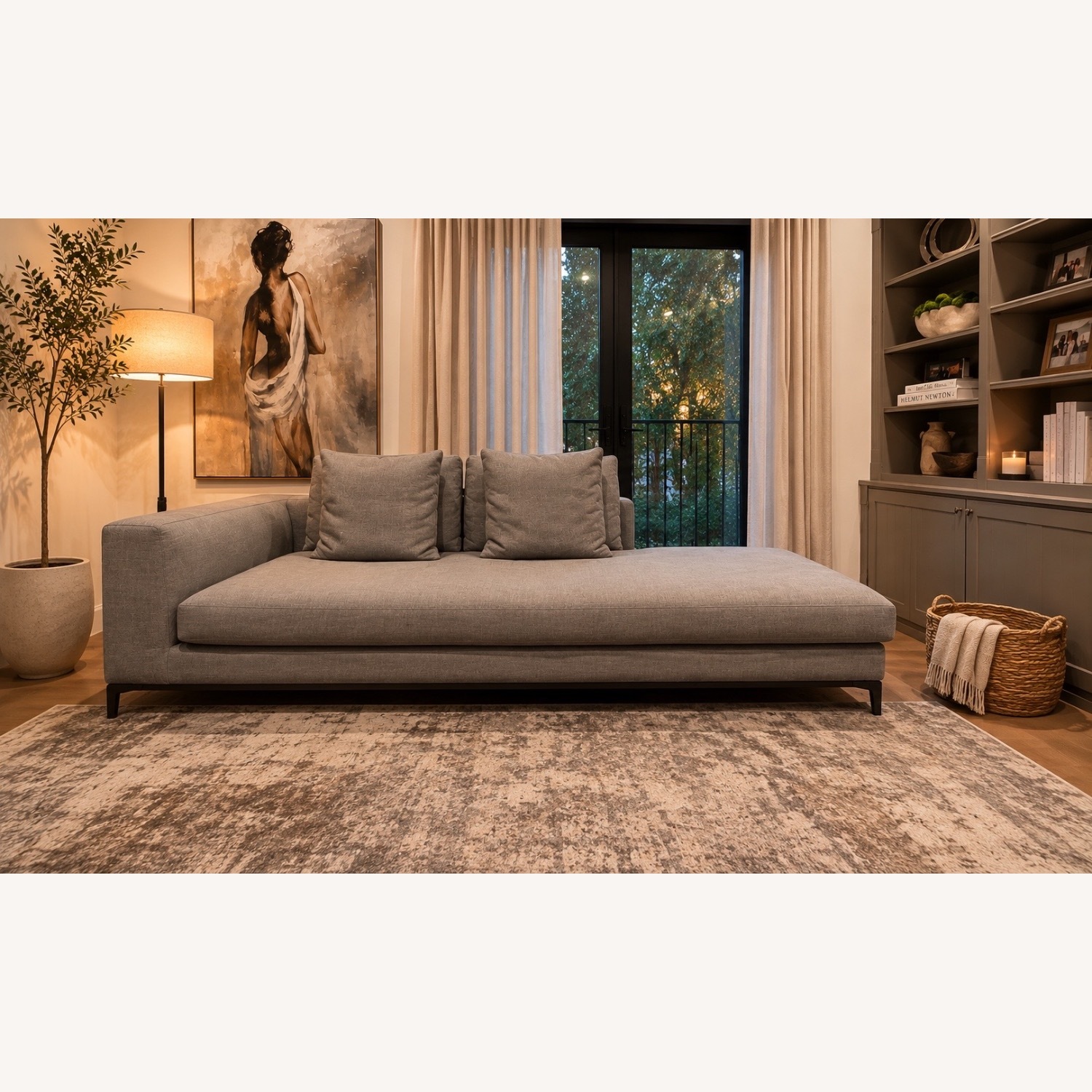 Minotti Light Gray 2 Seater Sofa - image-1
