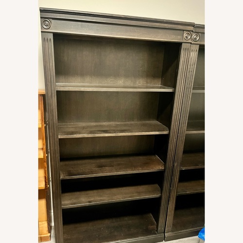 Used Ethan Allen Dark Brown Wood Bookcase for sale on AptDeco