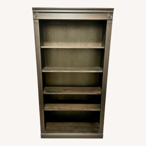Used Ethan Allen Dark Brown Wood Bookcase for sale on AptDeco