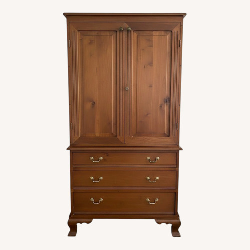 Used Classic Ethan Allen Solid Wood Armoire for sale on AptDeco