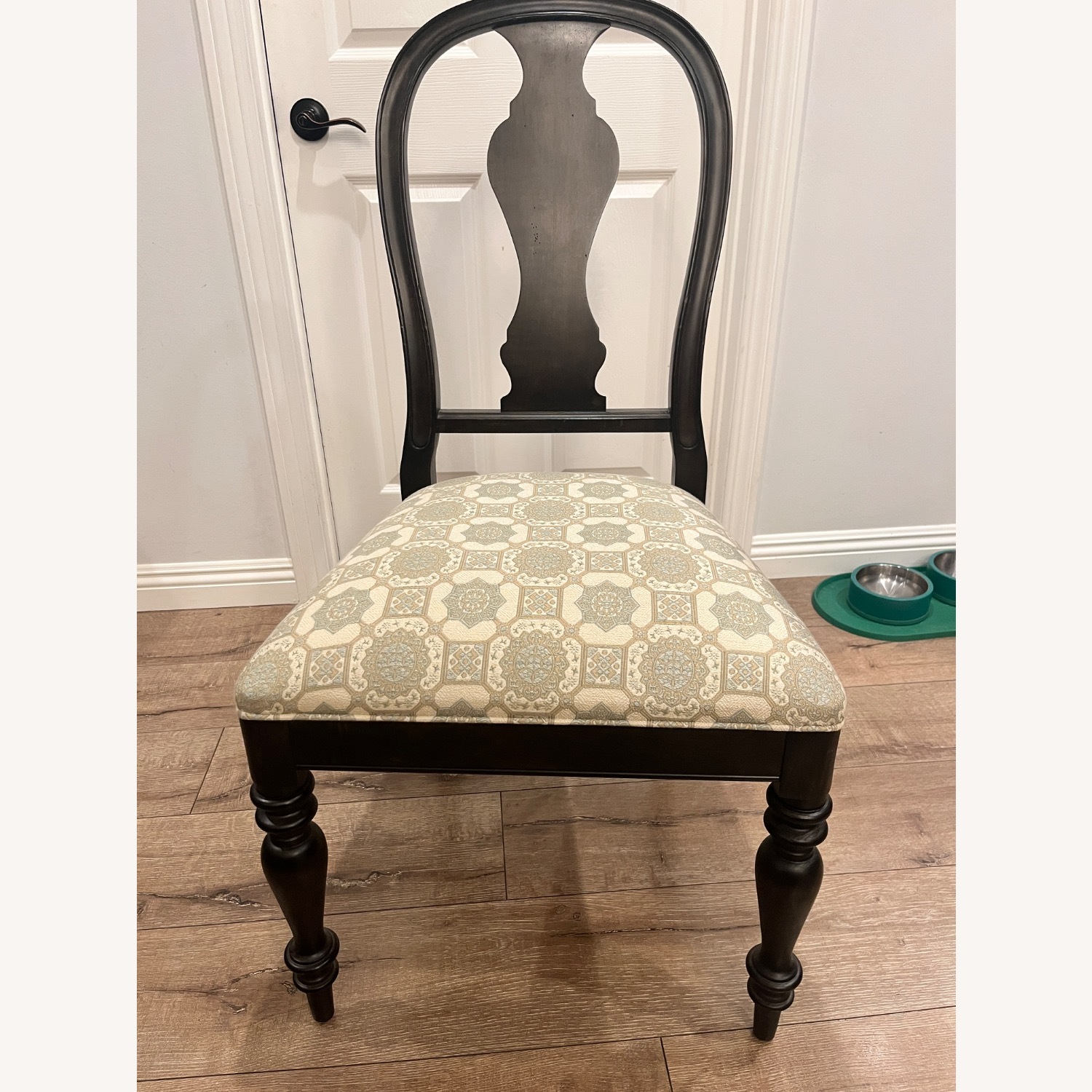Ethan Allen Baltic Dark Brown Wood Accent Chair - image-1