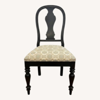 Ethan Allen Baltic Dark Brown Wood Accent Chair