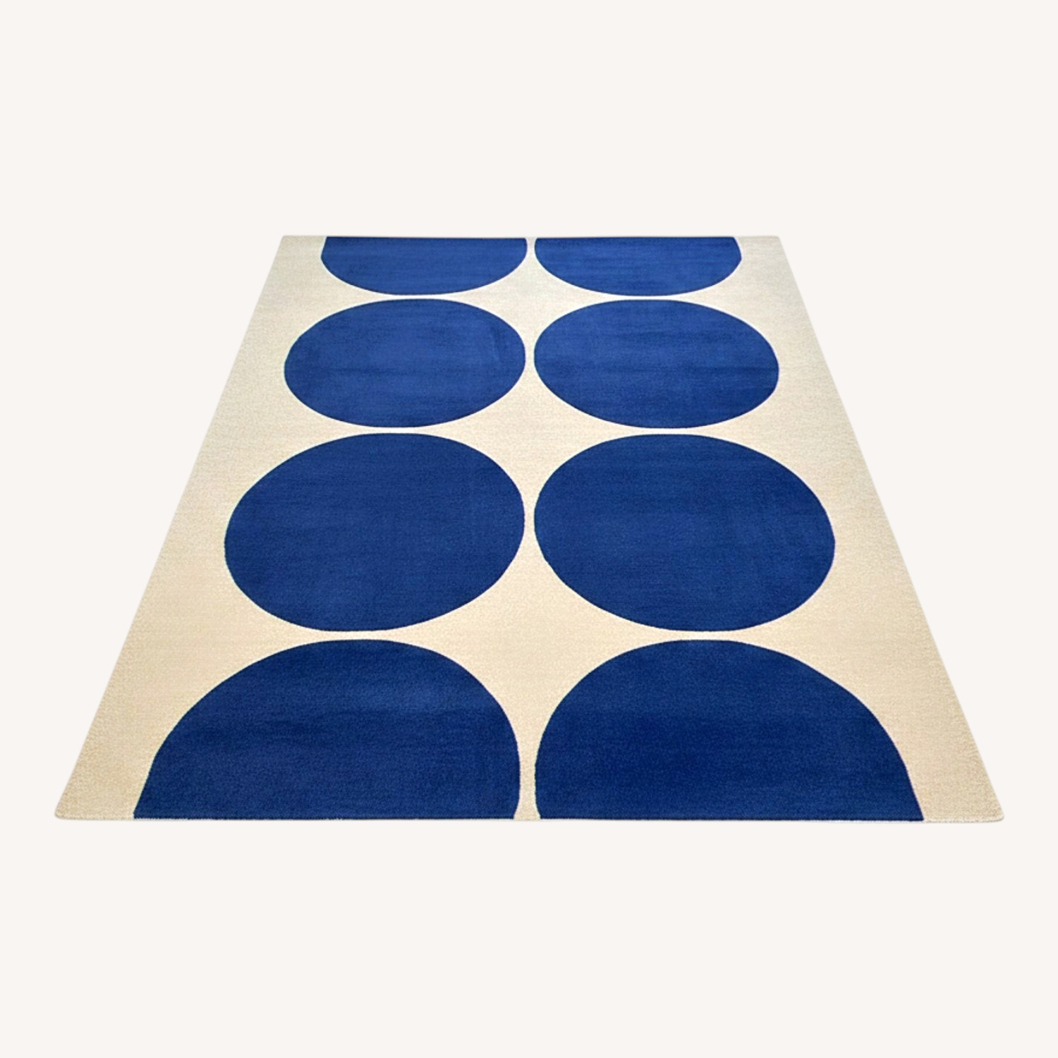 Blue Wool Area Rug 9' x 12' - image-0