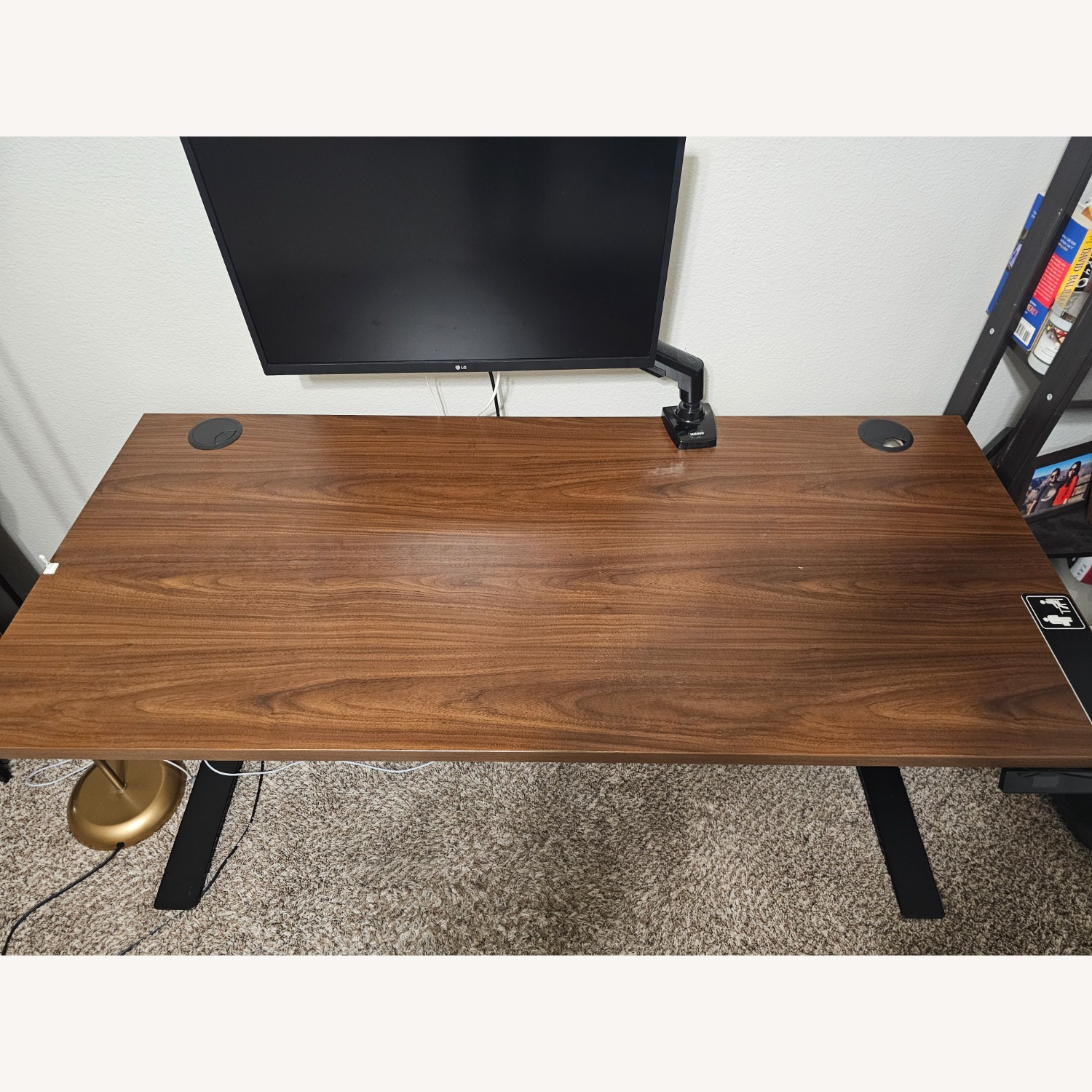 Herman Miller Jarvis Dark Brown Wood Desk - image-2
