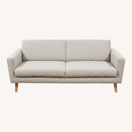 Used Oliver Sofa Twill Dove Contemporary 2 Seater Sofa for sale on AptDeco