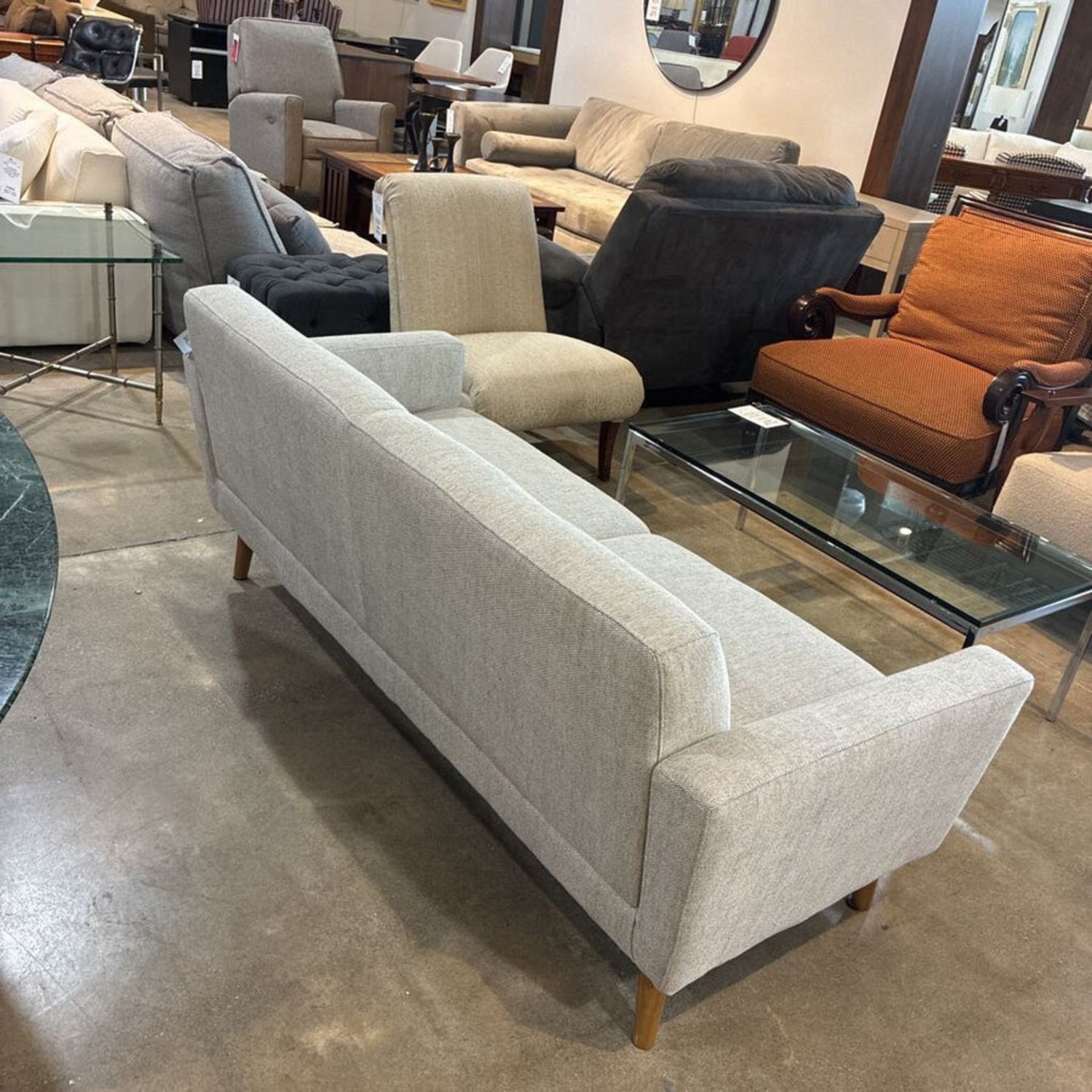 Oliver Sofa Twill Dove Contemporary 2 Seater Sofa - image-3