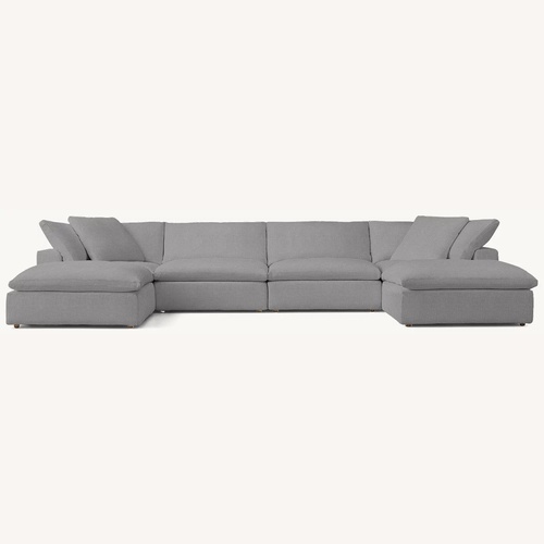 Used Restoration Hardware Cloud Modular 6-Piece U-Chaise Sectional for sale on AptDeco