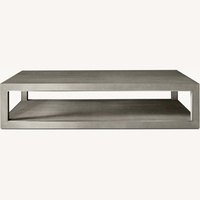Restoration Hardware Light Gray Coffee Table