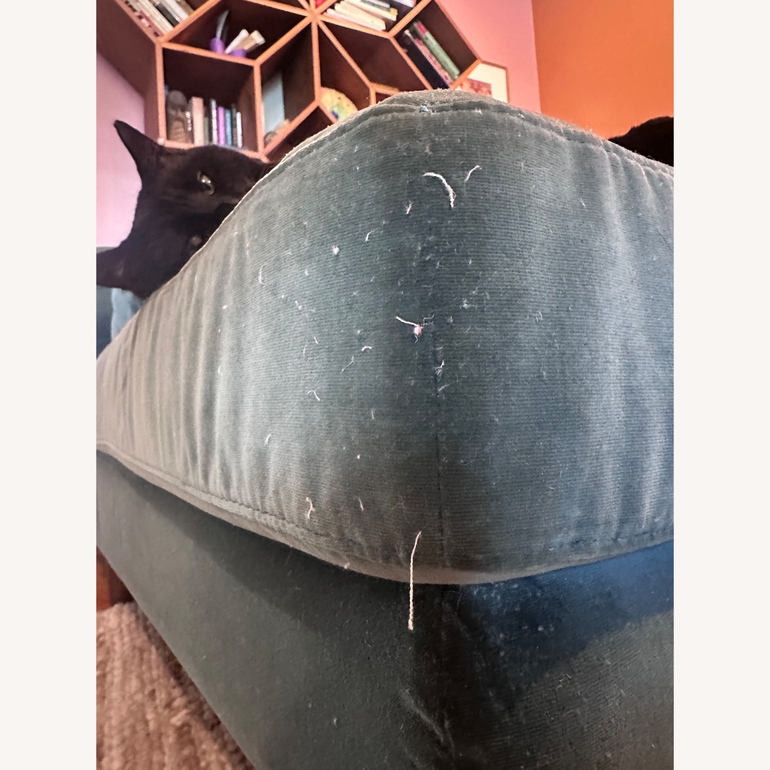 Article Sven Blue Velvet 3+ Seater Sofa - image-5