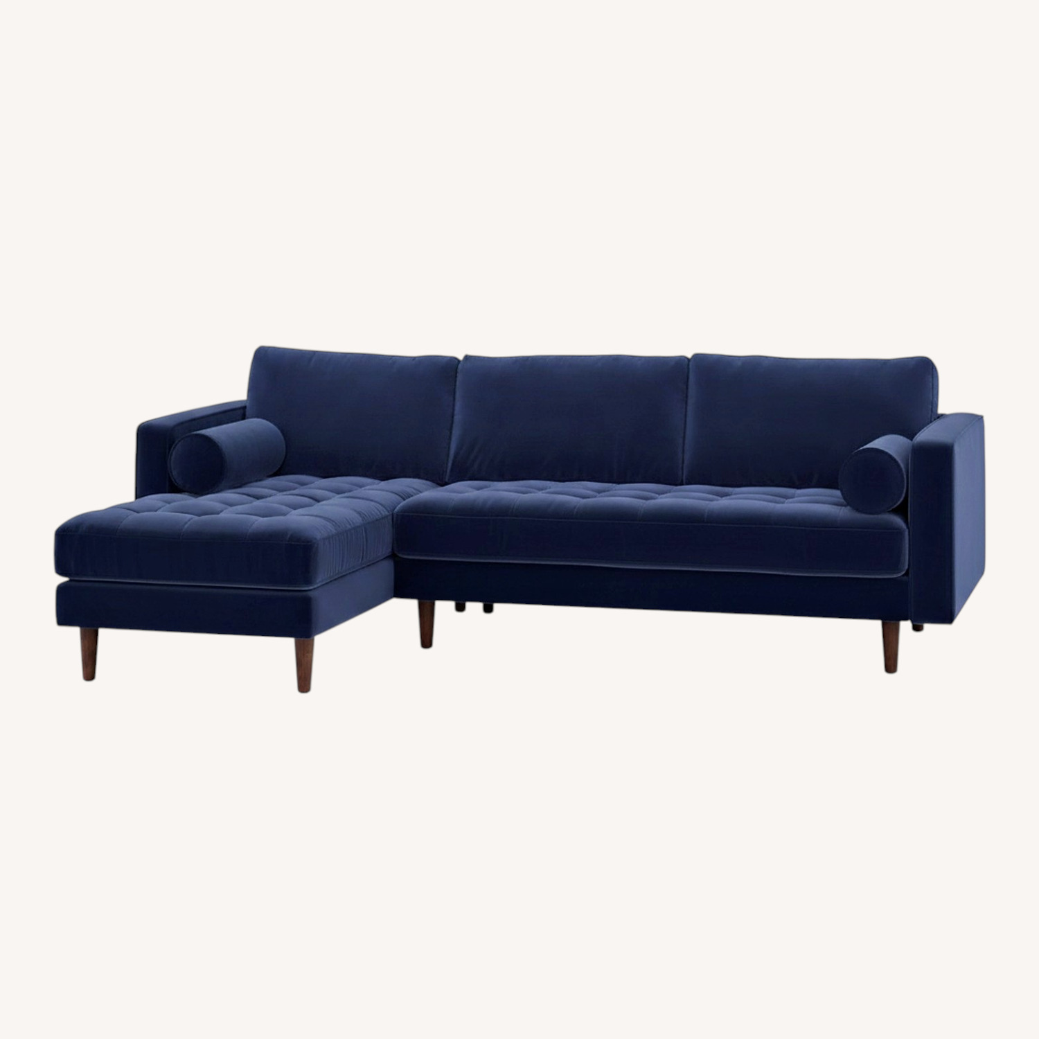 Article Sven Blue Velvet 3+ Seater Sofa - image-0