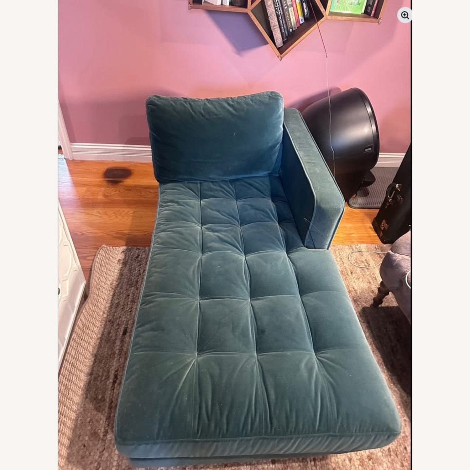 Article Sven Blue Velvet 3+ Seater Sofa - image-1