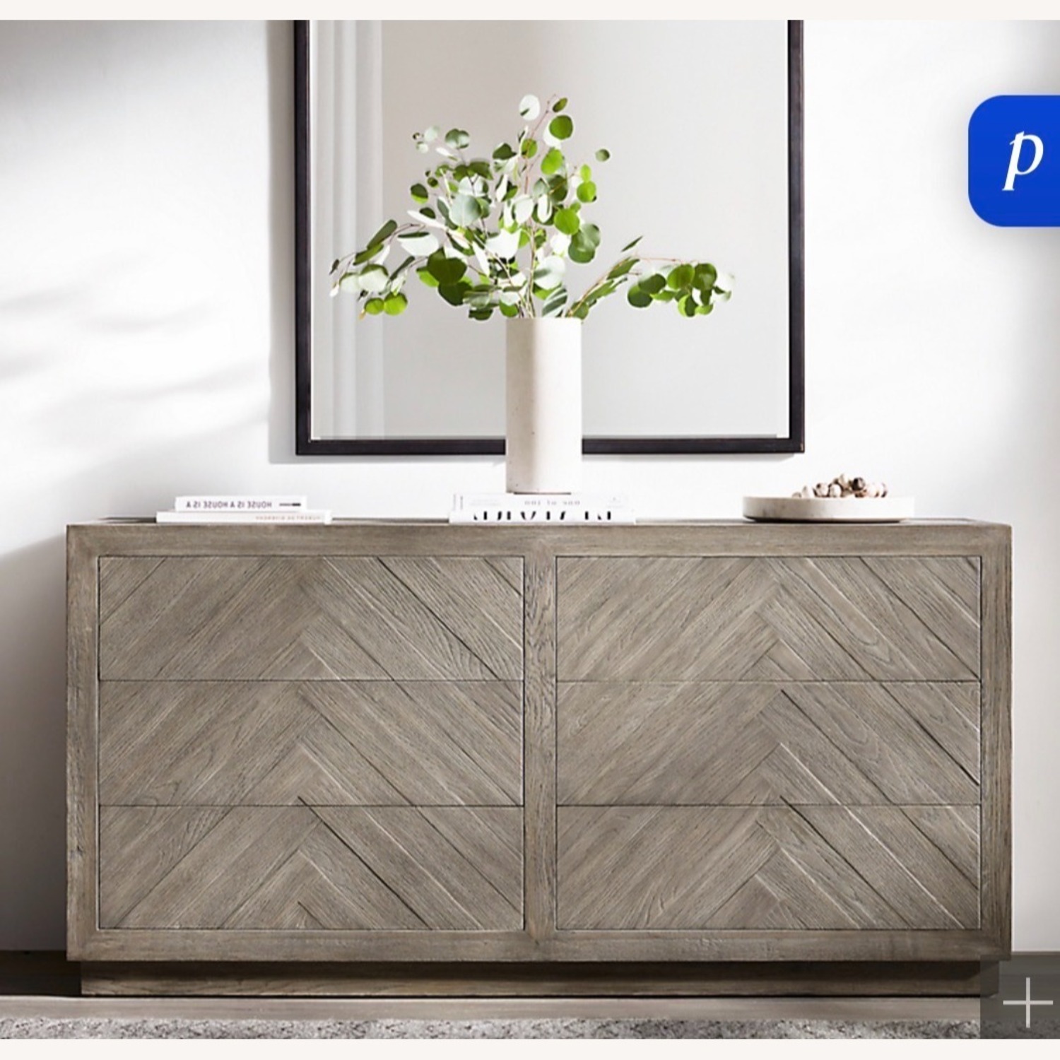 Restoration Hardware Herringbone Dresser - image-2