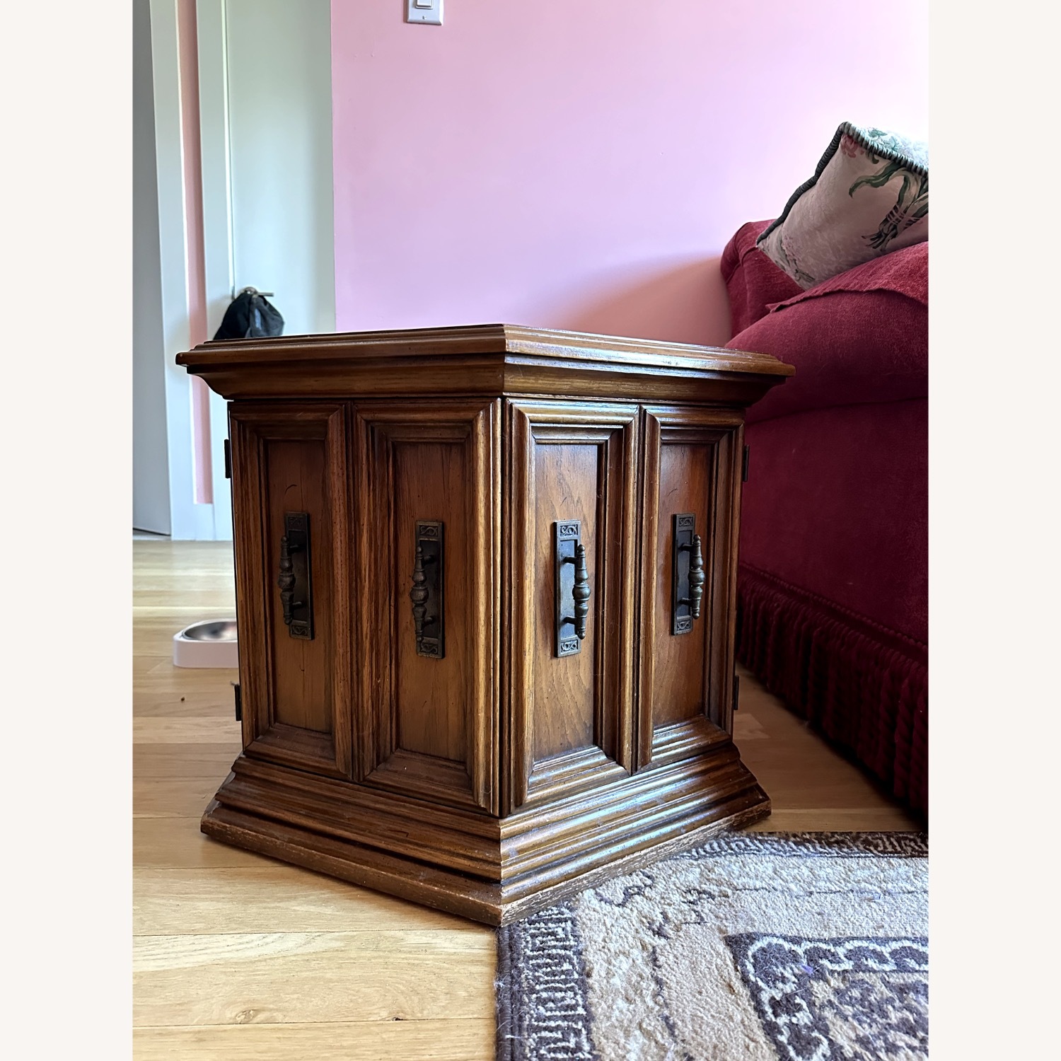 Dark Brown Side Table - image-1