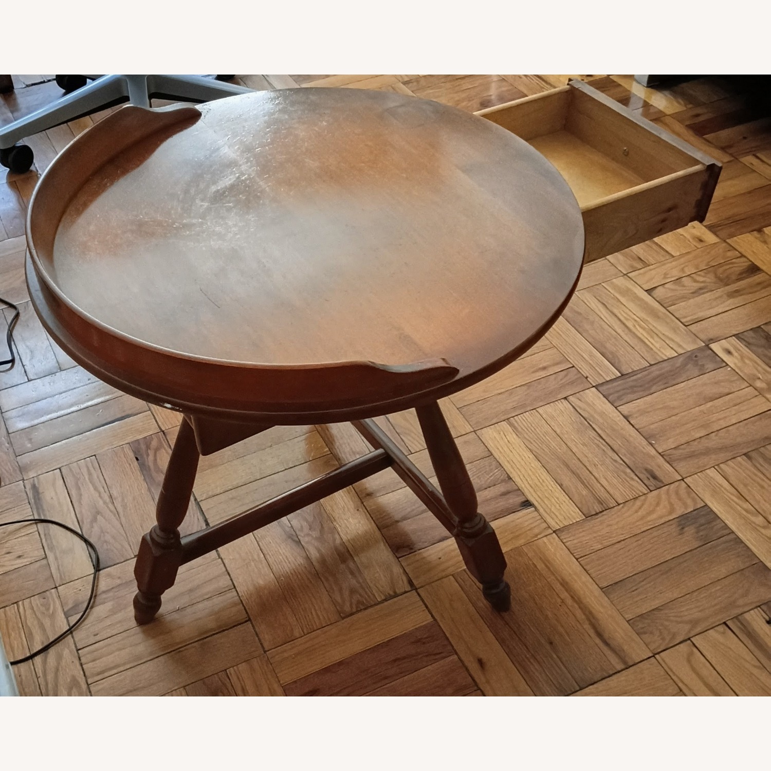 Heywood Wakefield Dark Brown Wood Coffee Table - image-3