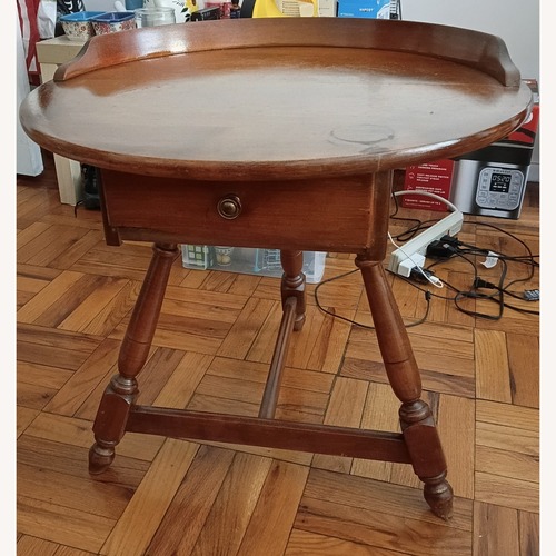 Used Heywood Wakefield Dark Brown Wood Coffee Table for sale on AptDeco