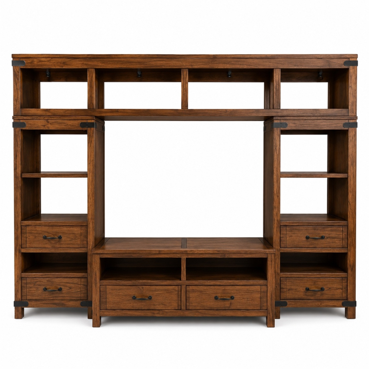 Arhaus Dark Brown Solid Wood Entertainment Center - image-6