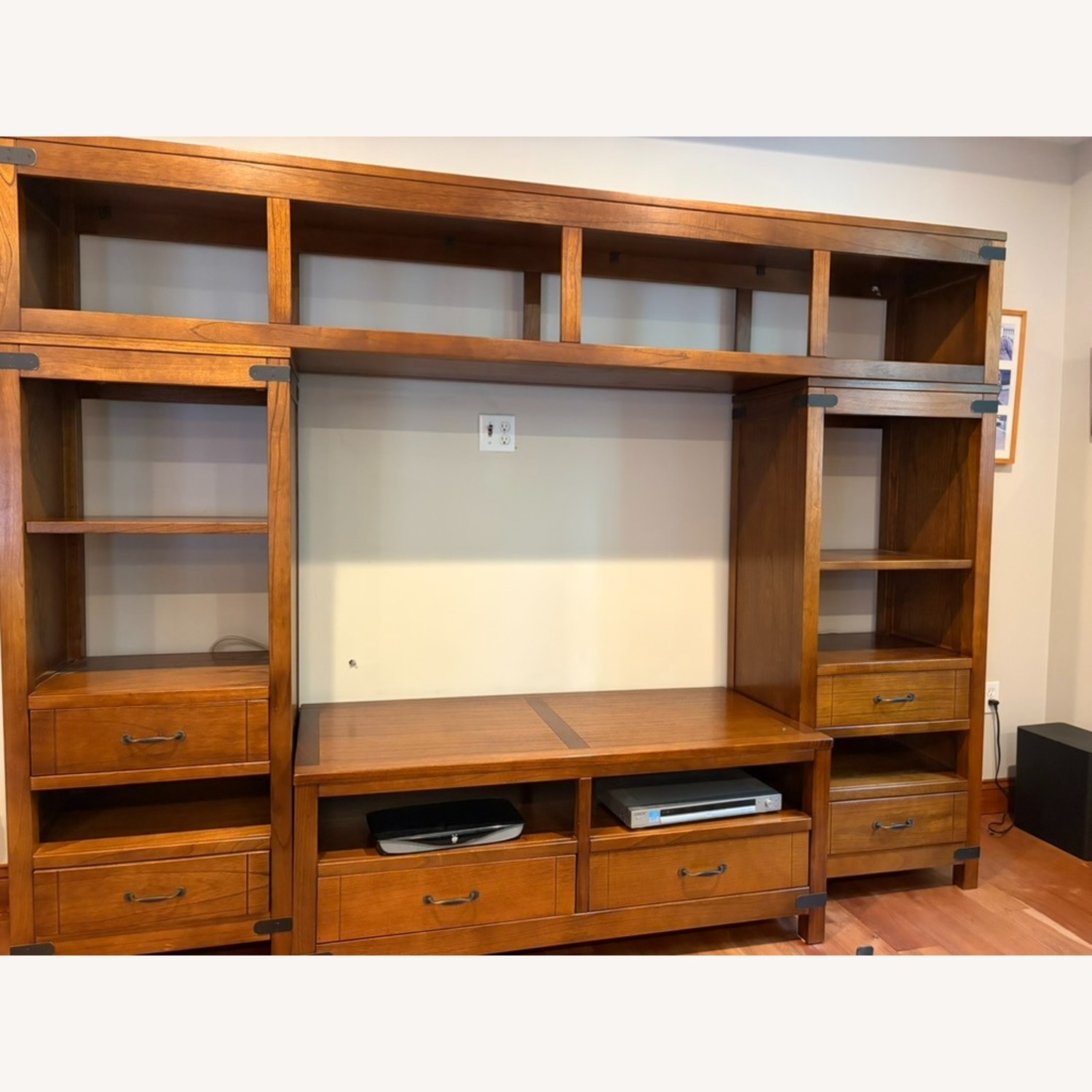 Arhaus Dark Brown Solid Wood Entertainment Center - image-1