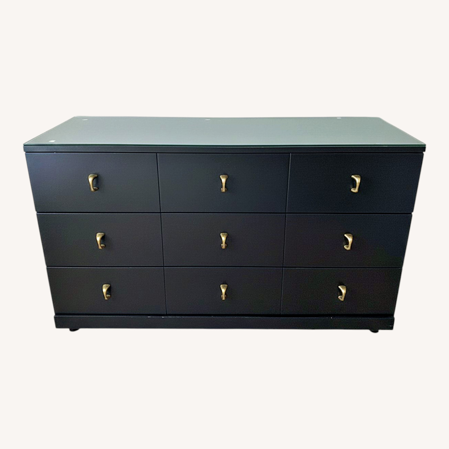 Vintage/Antique Asian Black Wood Dresser - image-0