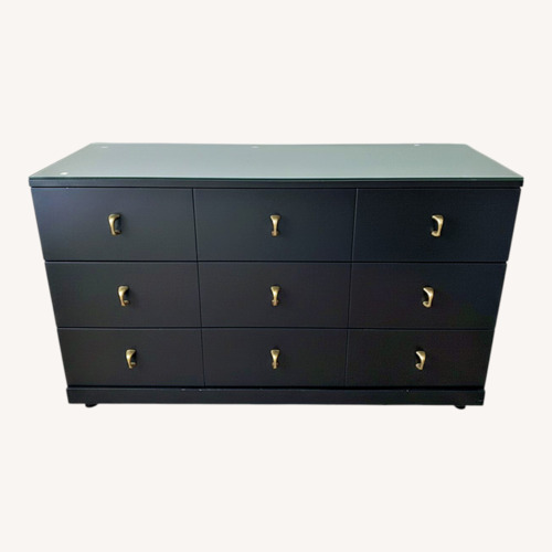 Used Vintage/Antique Asian Black Wood Dresser for sale on AptDeco