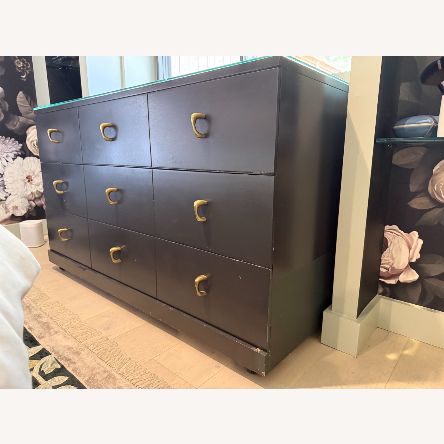 Vintage/Antique Asian Black Wood Dresser - image-2