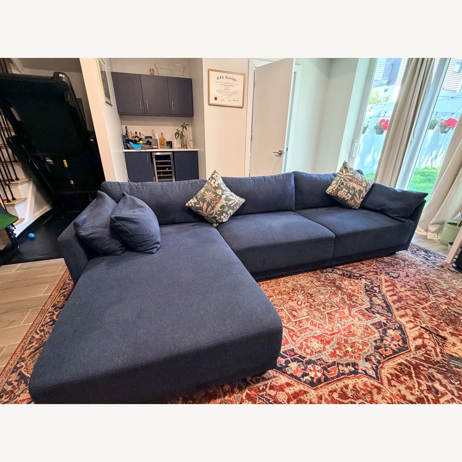 AllModern Kenji Blue Sectional - image-2