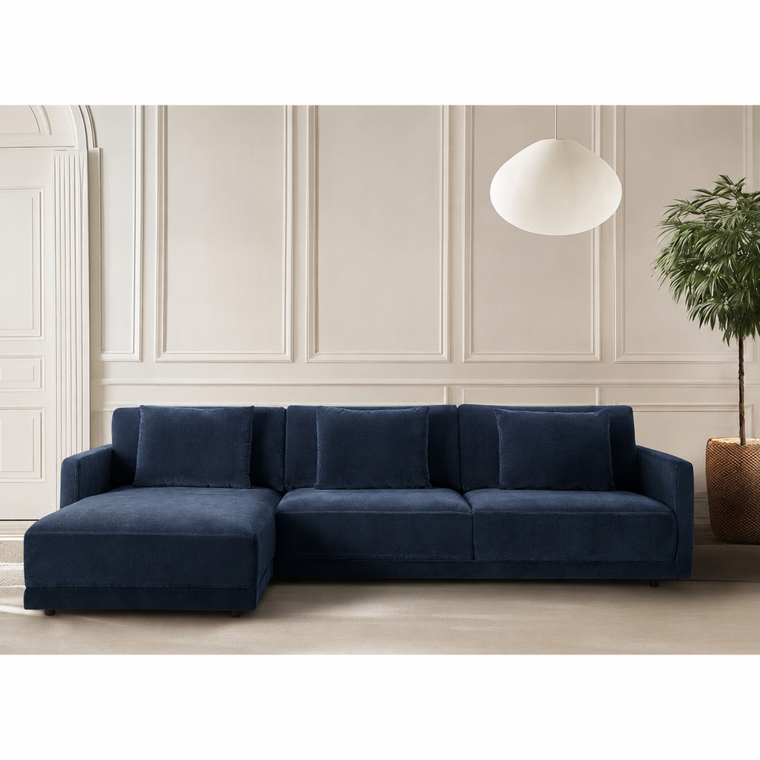 AllModern Kenji Blue Sectional - image-6