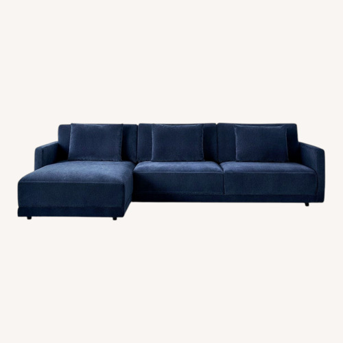 Used AllModern Kenji Blue Sectional for sale on AptDeco