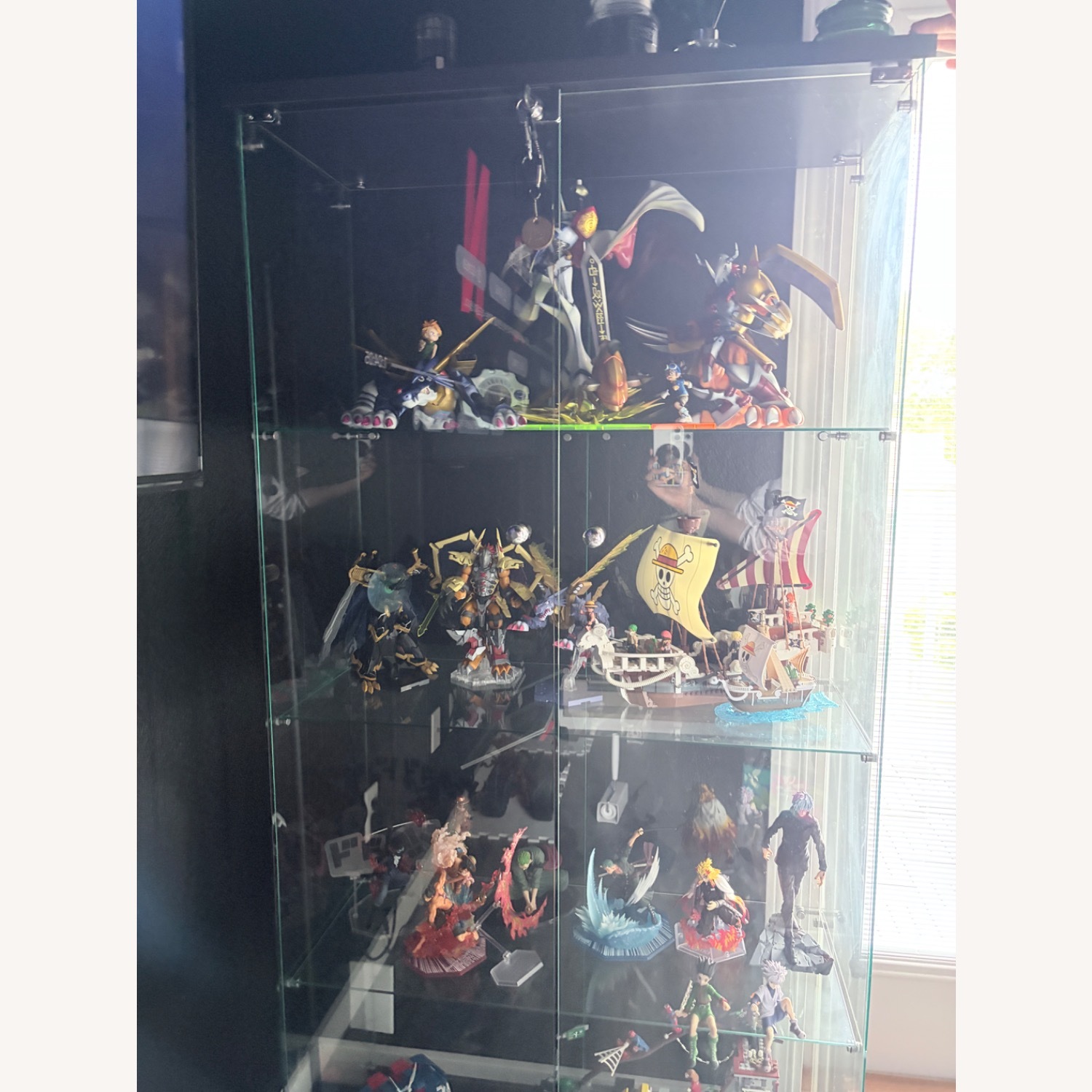 Black Glass Display Cabinet - image-2