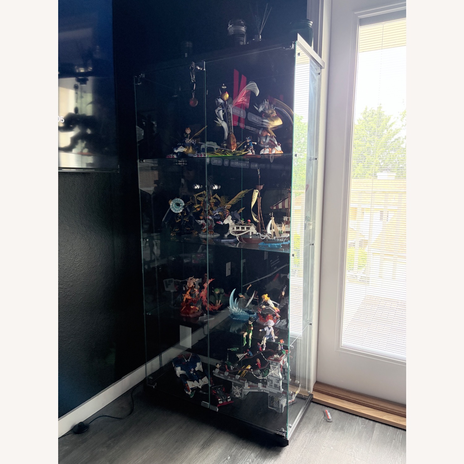 Black Glass Display Cabinet - image-3