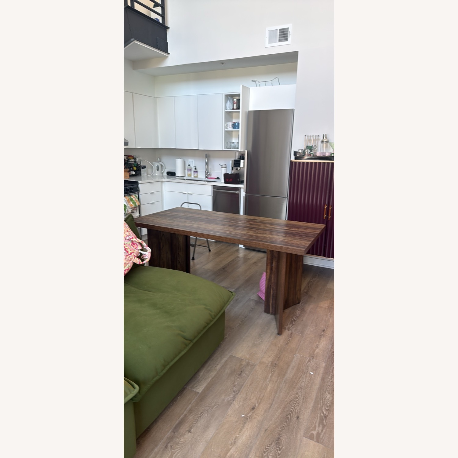 Wayfair Rahn Dark Brown Wood Dining Table - image-4