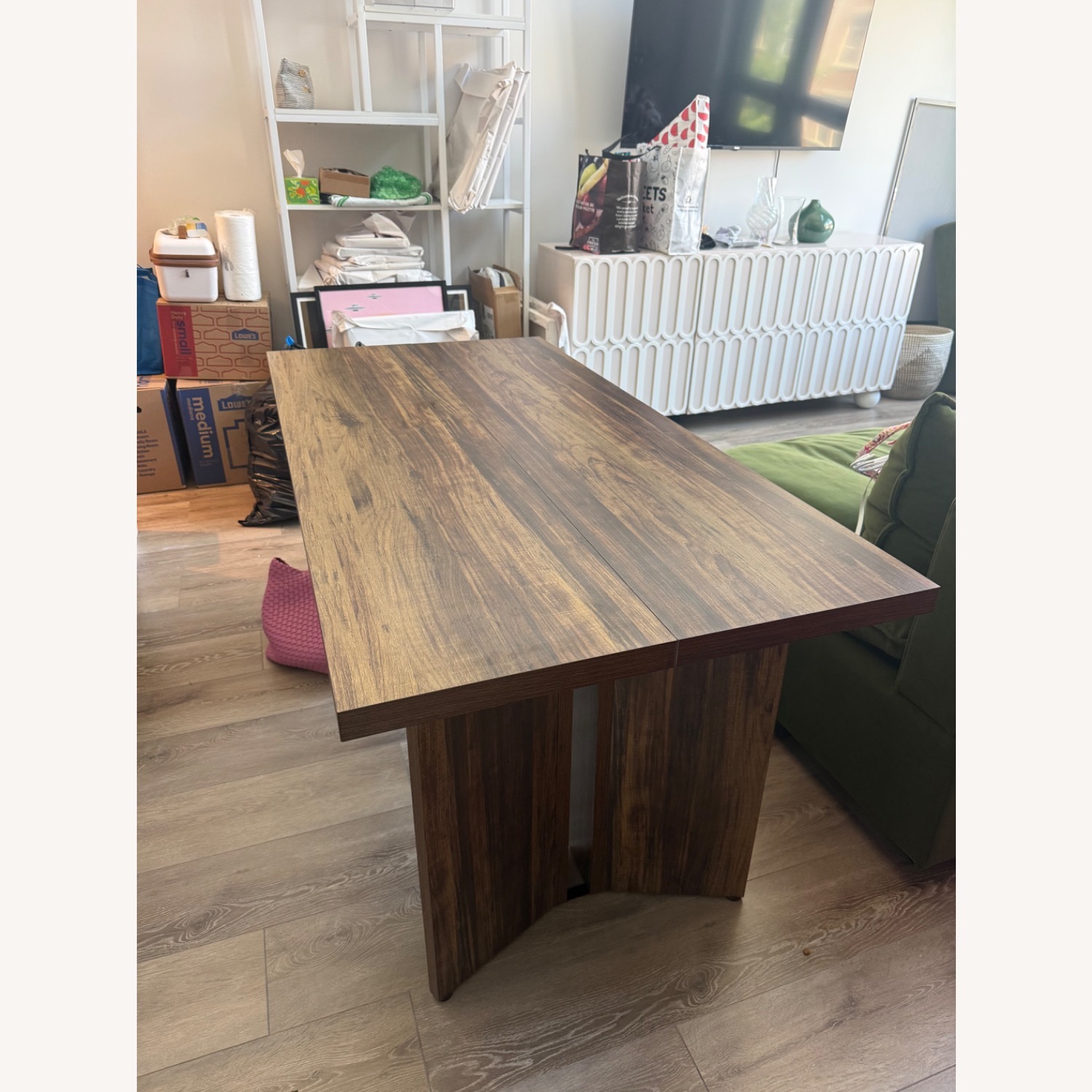 Wayfair Rahn Dark Brown Wood Dining Table - image-2