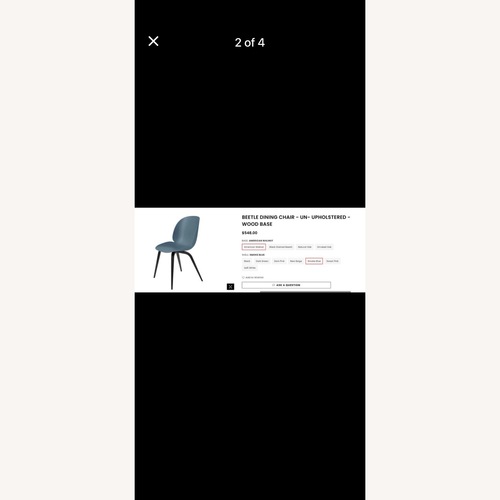 Used BEETLE Dining Chairs, Set of 4 for sale on AptDeco