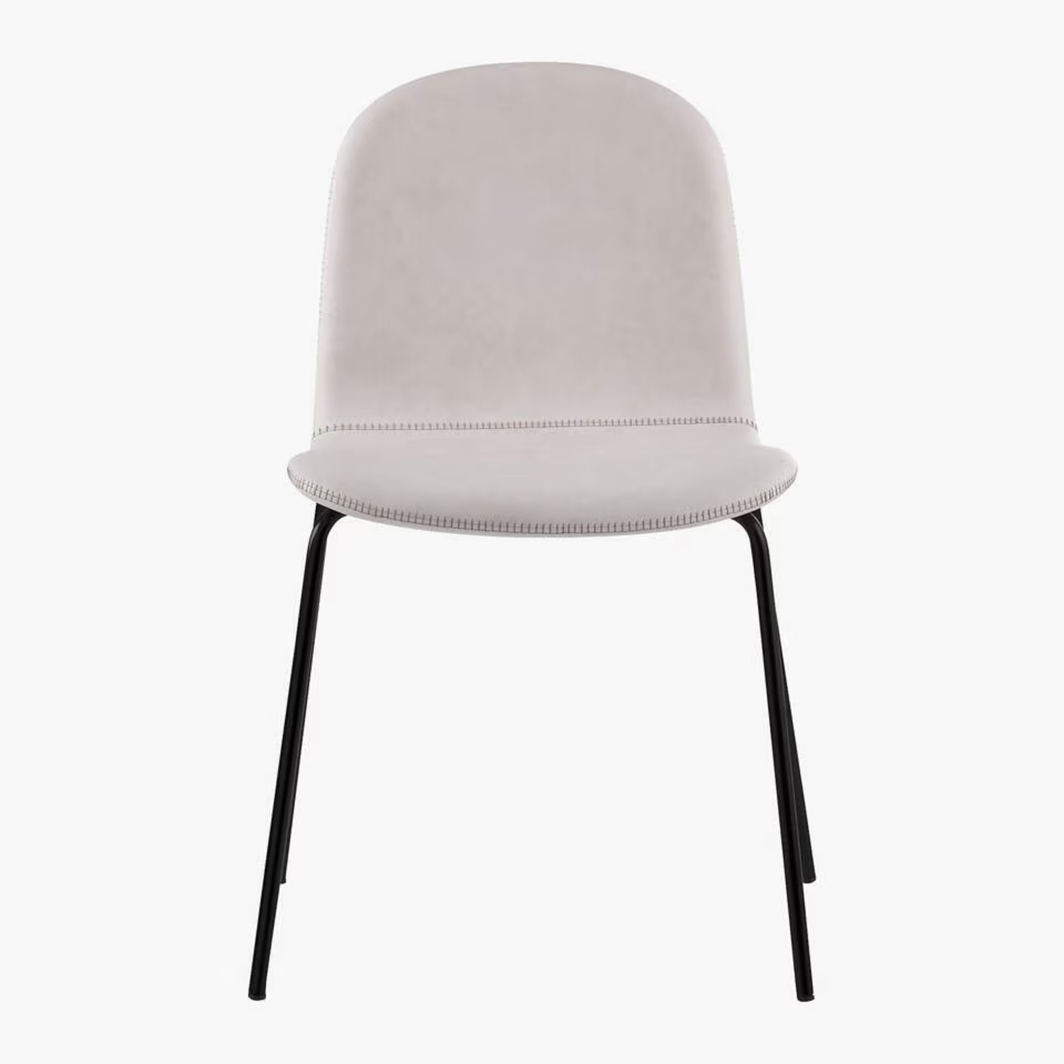CB2 Primitivo White Faux Leather Chair - image-4