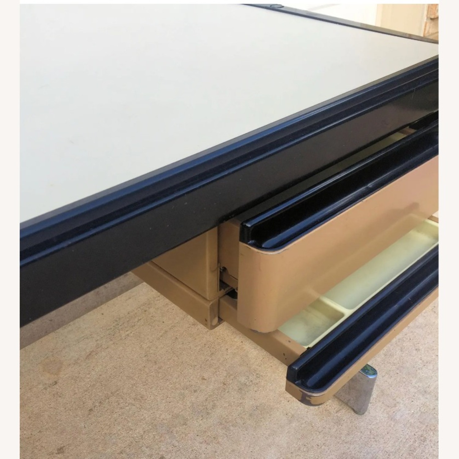 Vintage/Antique Black Metal Desk - image-5
