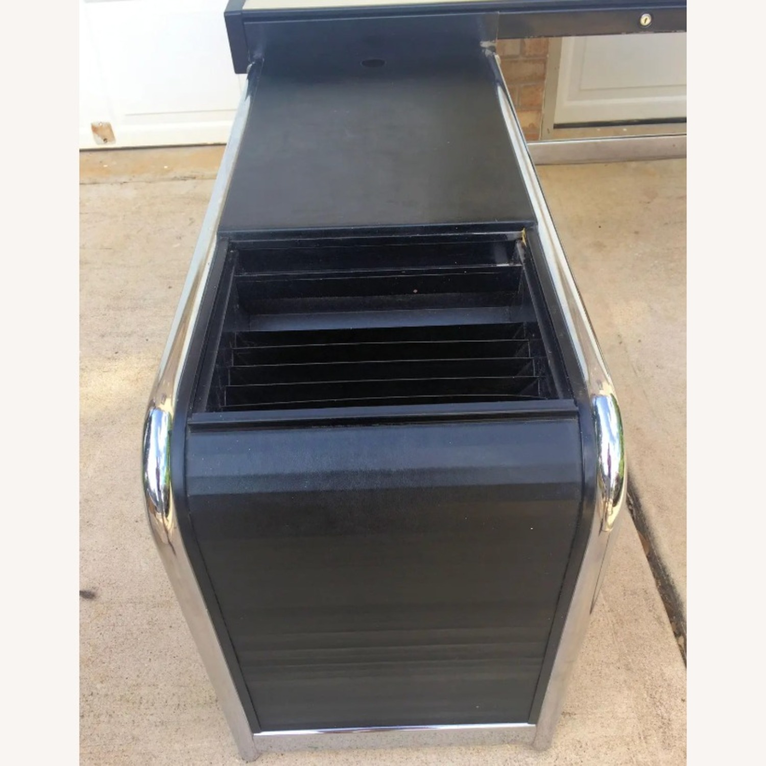 Vintage/Antique Black Metal Desk - image-3
