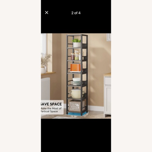 Used Wayfair Light Gray Bookcase for sale on AptDeco