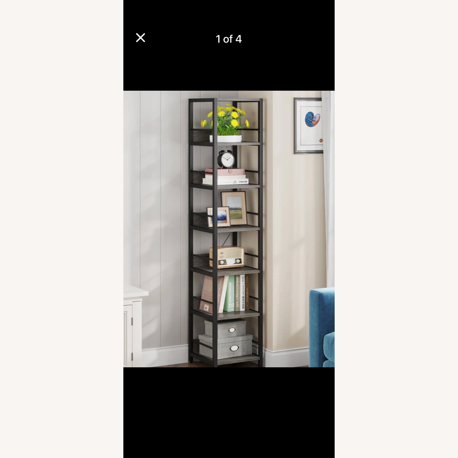 Wayfair Light Gray Bookcase - image-2