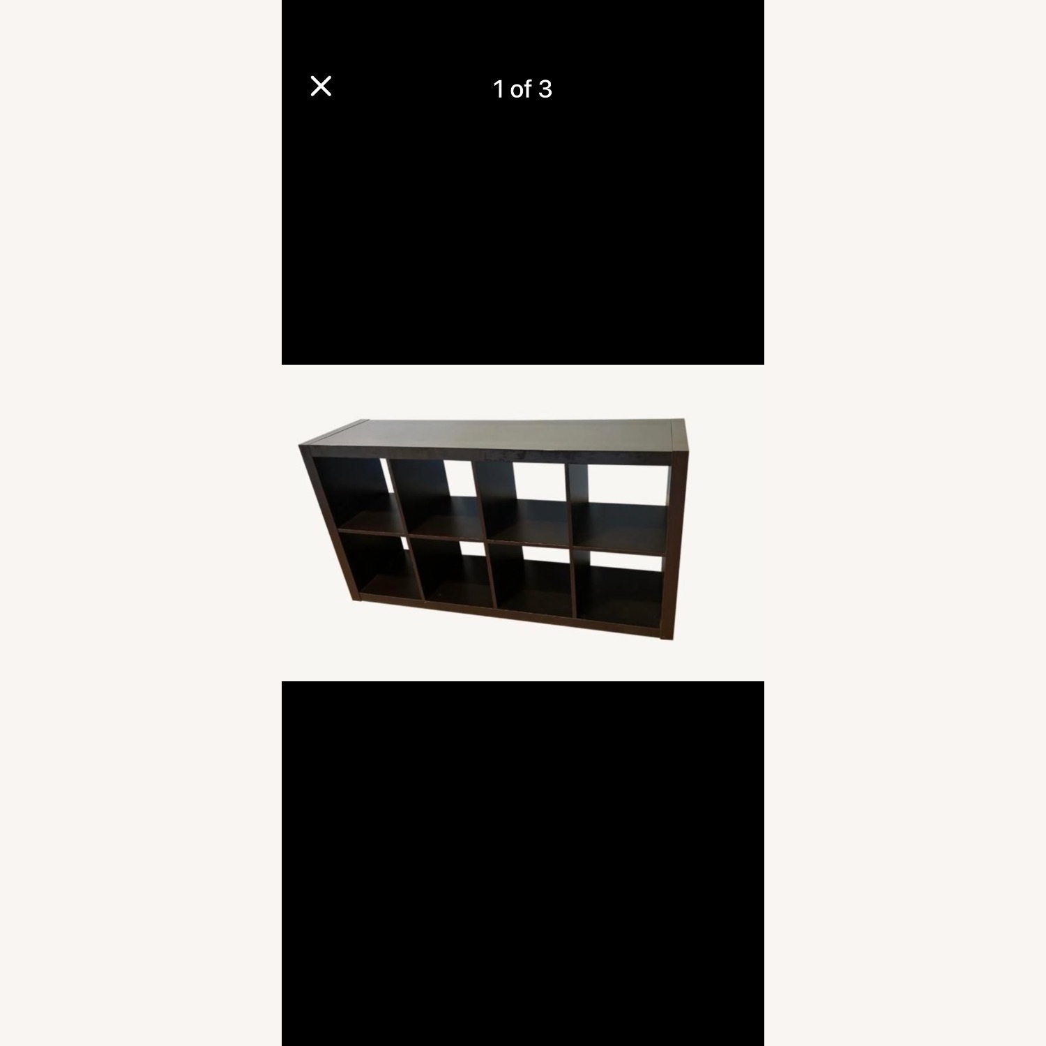 IKEA KALLAX Black Bookcase - image-1