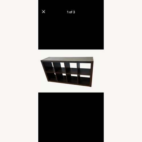 Used IKEA KALLAX Black Bookcase for sale on AptDeco