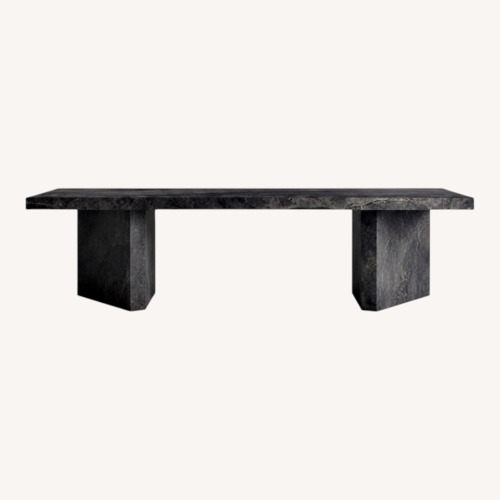 Used Slate 98 Concrete Dining Table (Chairs Included)  for sale on AptDeco