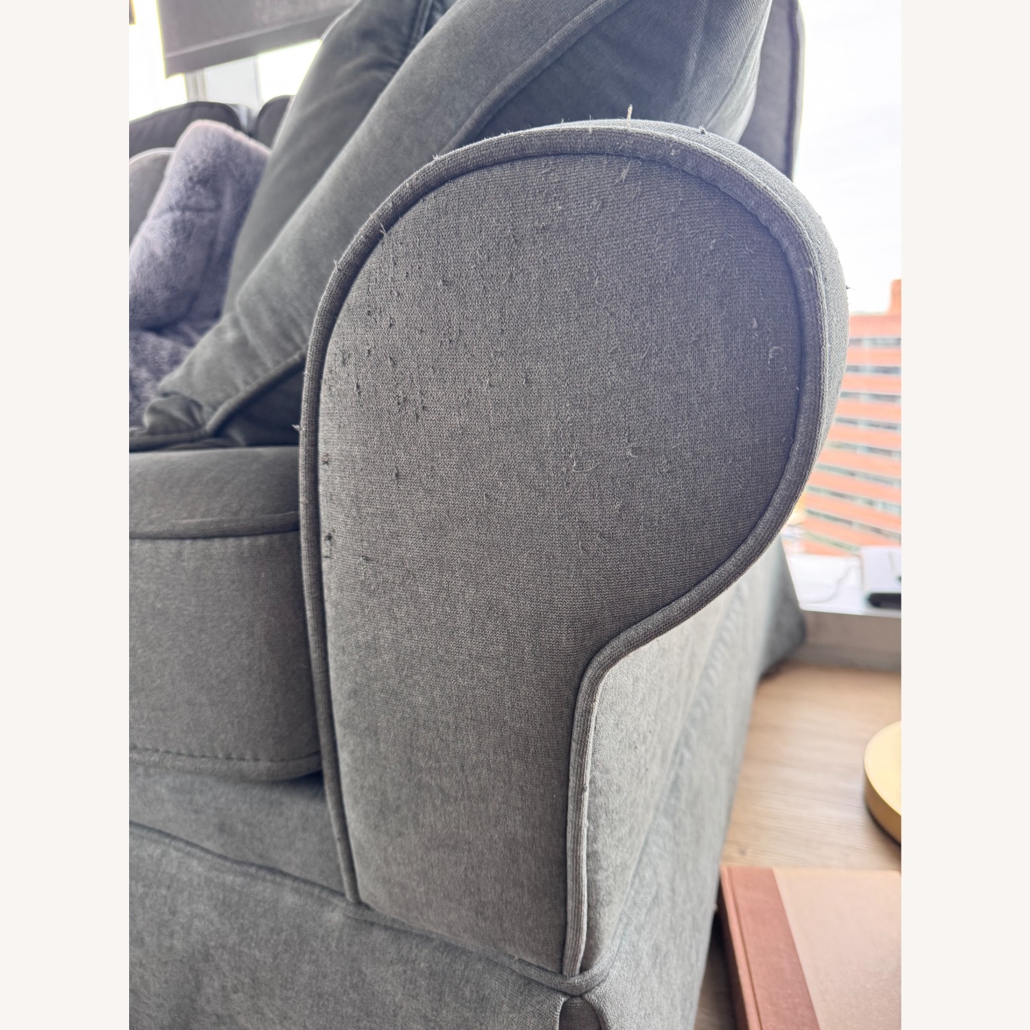 Bob's Discount Furniture Katie Dark Gray 3+ Seater Sofa - image-1