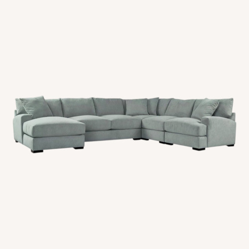 Used Macy's Rhyder Sofa Sectional with Chaise for sale on AptDeco