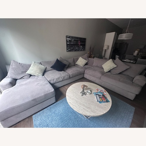 Used Macy's Rhyder Sofa Sectional with Chaise for sale on AptDeco