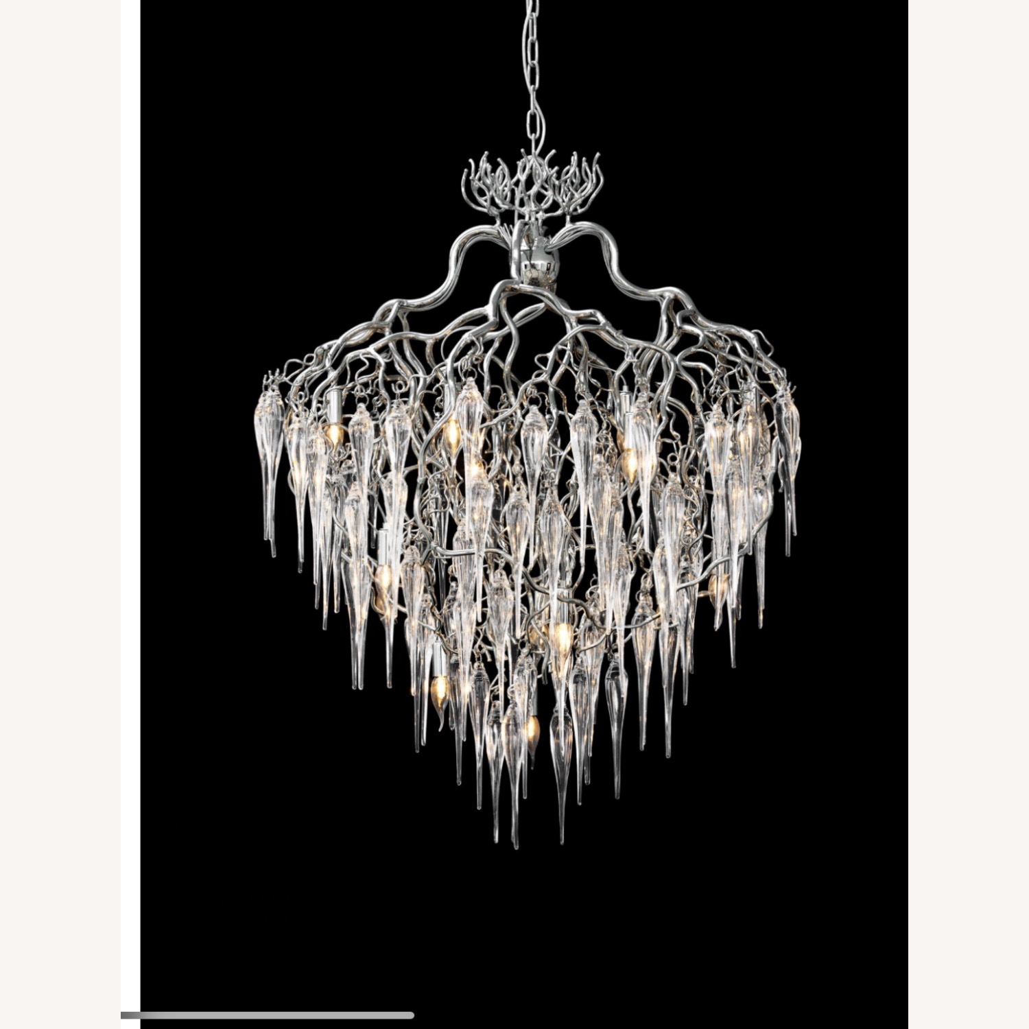 Hollywood Glass Metal Ceiling Lamp - image-2