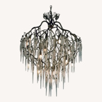 Hollywood Glass Metal Ceiling Lamp