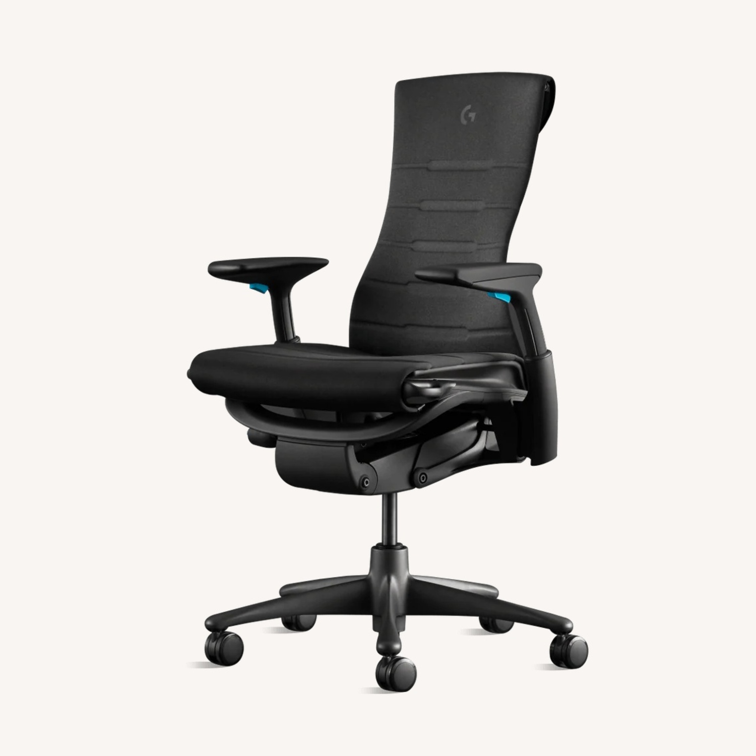Herman Miller Black Fabric Office Chair - image-4